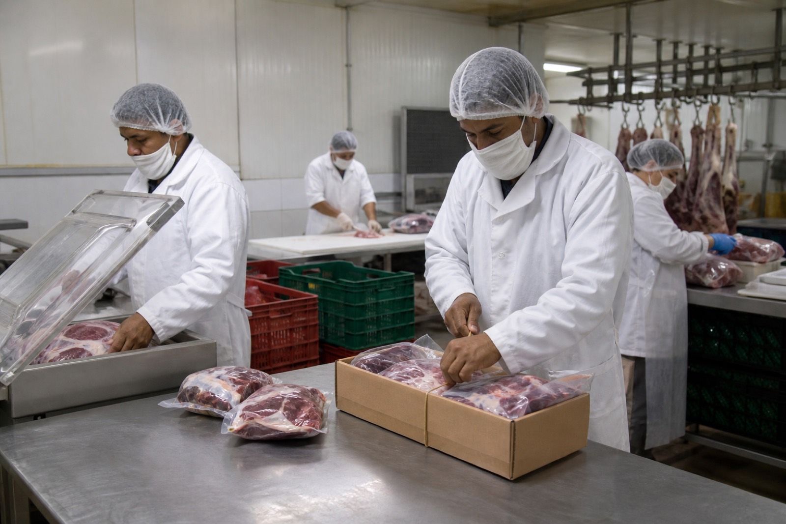 Meat packing for export